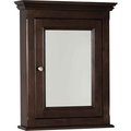 American Imaginations 24" W 30" H Traditional Birch Wood-Veneer Medicine Cabinet In Walnut AI-31752